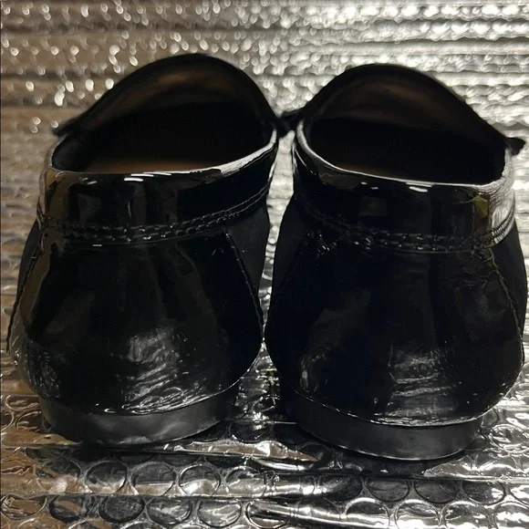 Coach Black Loafers with Silver Emblem - Picture 5 of 16